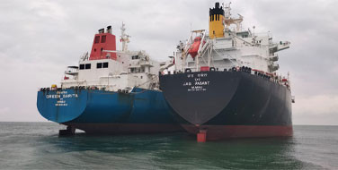 SHIP TO SHIP OPERATIONS HANDLED AT DHAMRA